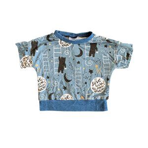 🇨🇦 Stiletto Makes Handmade "Love you to the moon and back" Bamboo T-shirt 3-6m